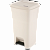 Контейнер ГЕРА с педалью и крышкой 60 л, белый, с наклейками для сортировки